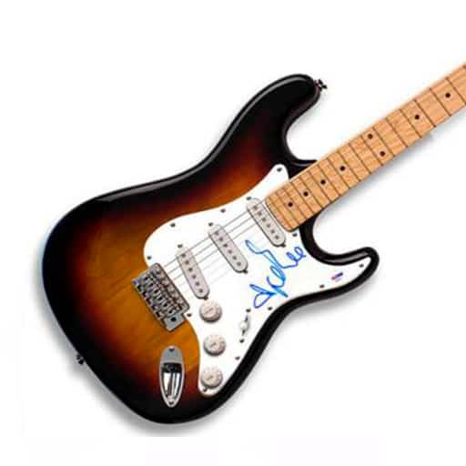 Adele Autographed Signed Sunburst Guitar